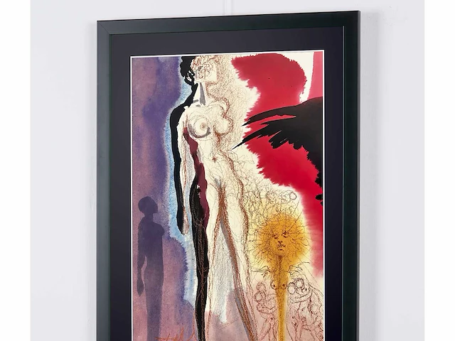 Salvador dali (naar) "sodome et gomorrhe , 1967" - 70x50 cm - gelimiteerde oplage 30 stuks - afbeelding 5 van  6
