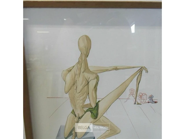 Salvador dali origineel litho ± 28x35 - afbeelding 2 van  5