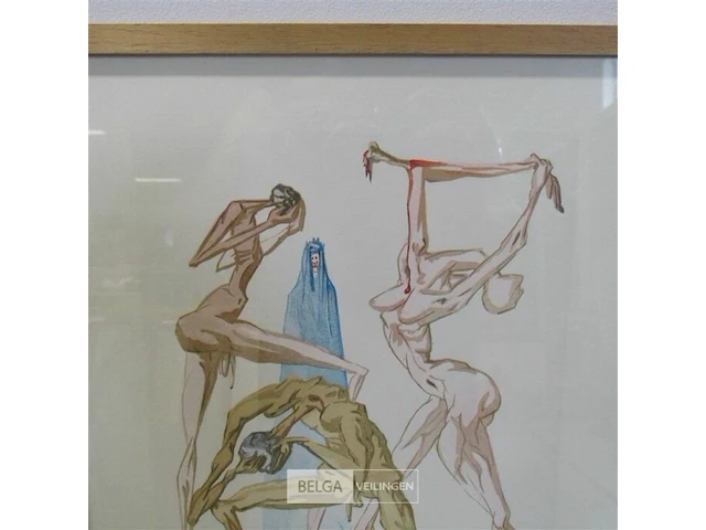 Salvador dali origineel litho ± 28x35 - afbeelding 2 van  4