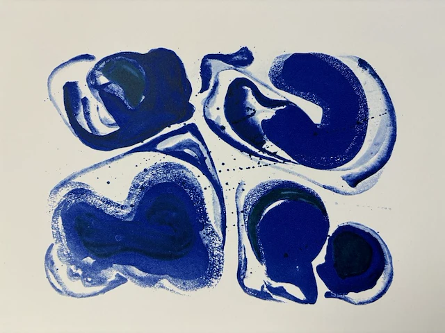 Sam francis - heliogravure 1971 - afbeelding 1 van  1