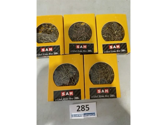 Sam houtschroef 600 x 3x25 mm 400x 3x 30mm - afbeelding 3 van  3