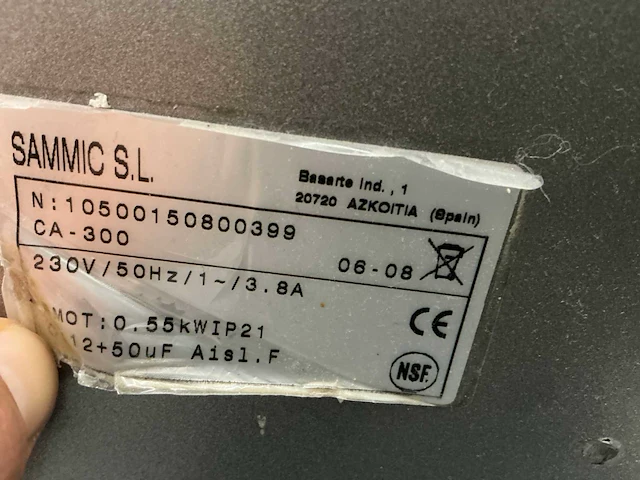 Sammic ca-300 steppegras snijder - afbeelding 5 van  8