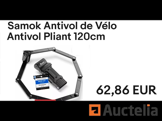 Samok vouwfietsslot 120 cm - afbeelding 1 van  1