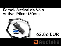 Samok vouwfietsslot 120 cm - afbeelding 1 van  1