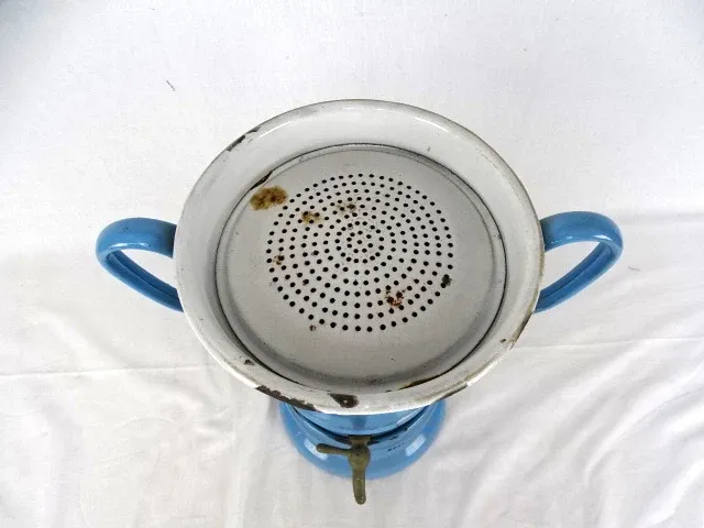 Samovar blauwe emaille - afbeelding 2 van  4