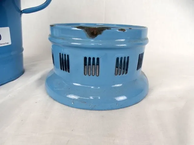 Samovar blauwe emaille - afbeelding 3 van  4