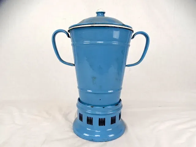 Samovar blauwe emaille - afbeelding 4 van  4
