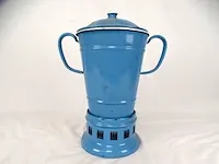 Samovar blauwe emaille - afbeelding 4 van  4