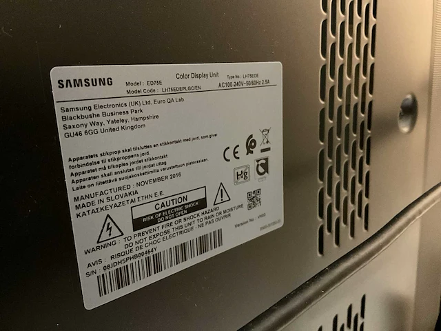 Samsung lh75ede monitor (2x) - afbeelding 4 van  7