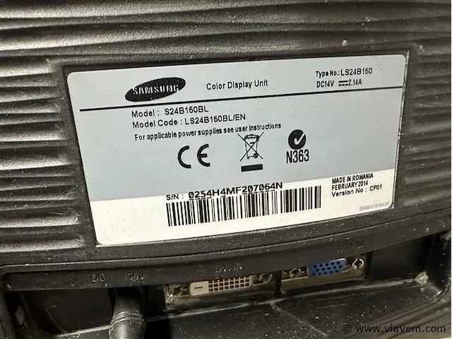 Samsung monitor s24b150 - afbeelding 3 van  4