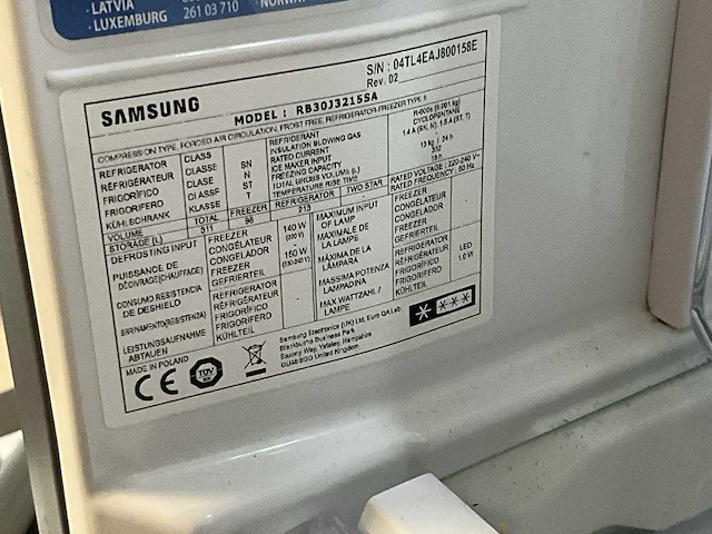 Samsung rb3oj3215sa koel-vriescombinatie koelkast - afbeelding 4 van  4