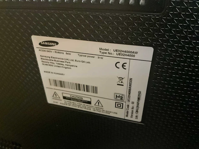 Samsung ue32h4000aw televisie - afbeelding 5 van  5
