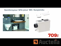 Sanibroyeur voor sfa hangend toilet