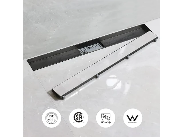 Sanitemodar doucheafvoer (zwart) - afbeelding 3 van  5