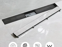 Sanitemodar doucheafvoer (zwart) - afbeelding 3 van  5