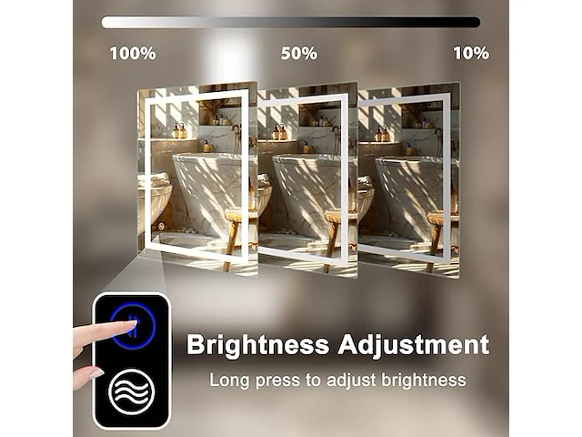 Sanitemodar led badkamerspiegel - afbeelding 4 van  5