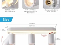 Sanshi led-plafondlamp - afbeelding 2 van  3