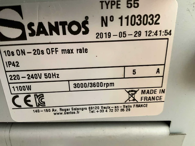 Santos 55 koffiemolen - afbeelding 2 van  2