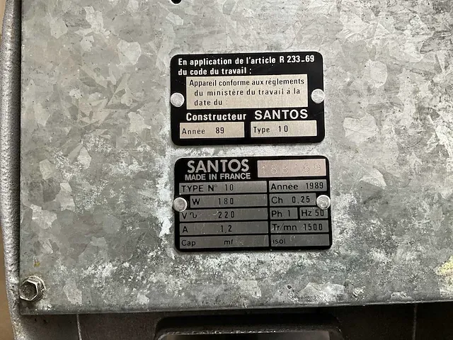 Santos type 10 sapcentrifuge - afbeelding 3 van  3