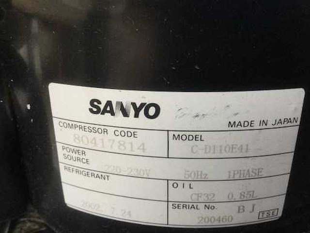 Sanyo - c-d110e41 - koelcompressor (2x) - afbeelding 2 van  2