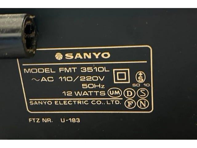 Sanyo sterio tuner - afbeelding 5 van  5