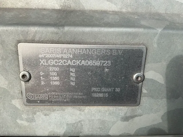 Saris pkc giant 30 aanhangwagen - afbeelding 5 van  8