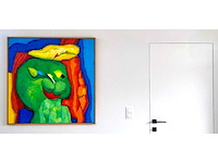 Saskia bremer - funny seal - acryl op doek - 100x100 cm - afbeelding 8 van  12