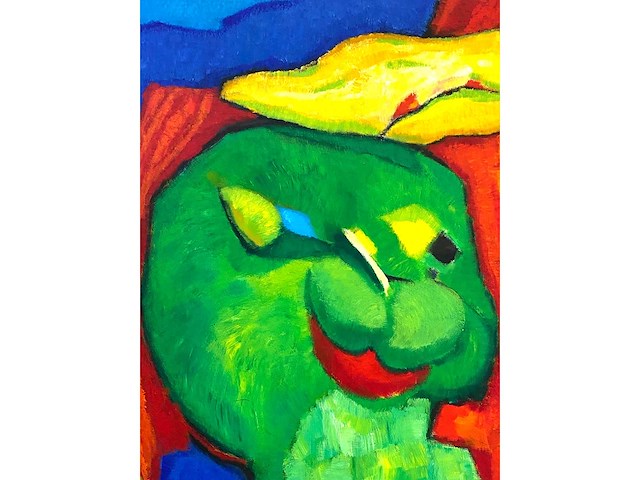 Saskia bremer - funny seal - acryl op doek - 100x100 cm - afbeelding 9 van  12