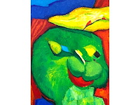 Saskia bremer - funny seal - acryl op doek - 100x100 cm - afbeelding 9 van  12