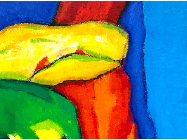 Saskia bremer - funny seal - acryl op doek - 100x100 cm - afbeelding 10 van  12