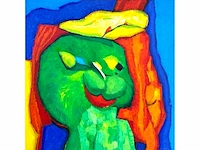Saskia bremer - funny seal - acryl op doek - afbeelding 1 van  12