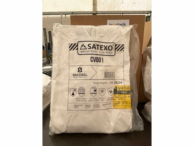 Satexo. cv001. industriële wegwerpoverall. (10x) - afbeelding 2 van  2