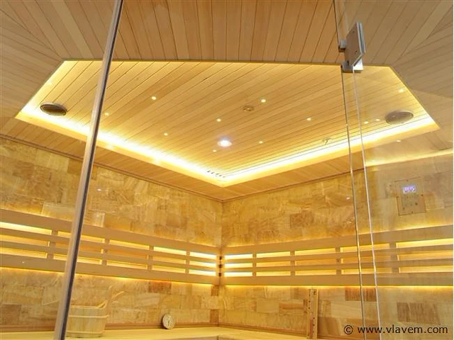 Sauna - helsinki prisma 220x220x210cm - afbeelding 2 van  5