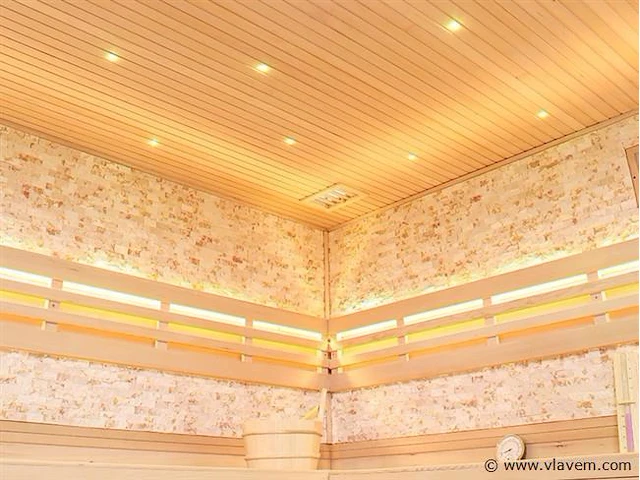 Sauna met kachel - prisma 250x250 cm - afbeelding 3 van  16