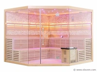 Sauna met kachel - prisma 250x250 cm - afbeelding 10 van  16