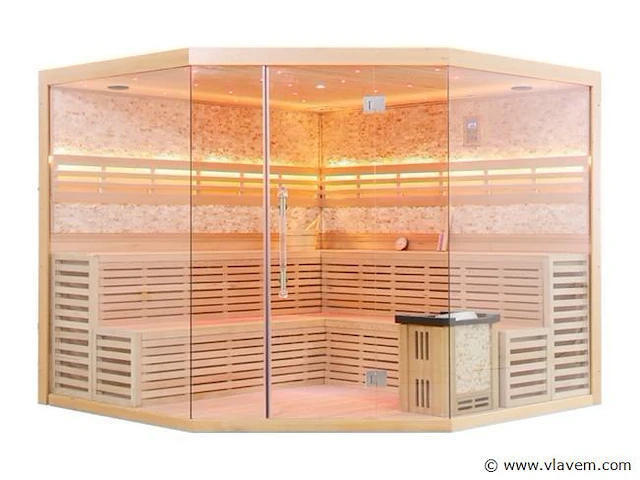 Sauna met kachel - prisma 250x250 cm - afbeelding 12 van  16