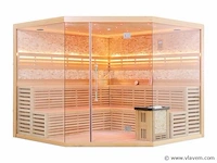Sauna met kachel - prisma 250x250 cm - afbeelding 12 van  16
