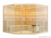Sauna met kachel - prisma 250x250 cm - afbeelding 13 van  16