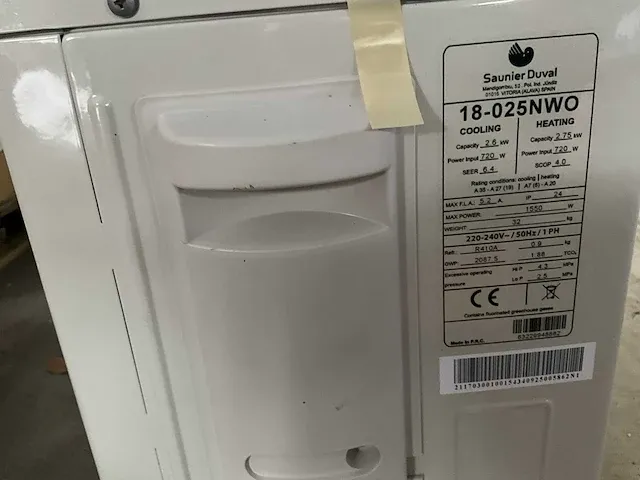 Saunier duval sdh 18-025 nwo airconditioning buitenunit - afbeelding 3 van  5