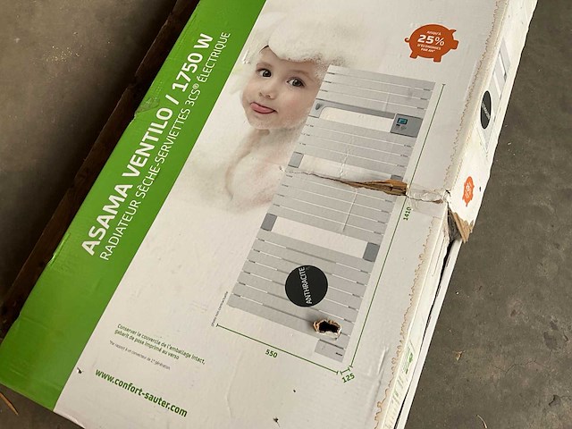 Sauter asama elektrische designradiator 1750w - afbeelding 2 van  7