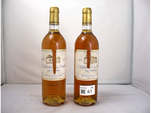 Sauternes château la fôret 1995 (x2) - afbeelding 1 van  3