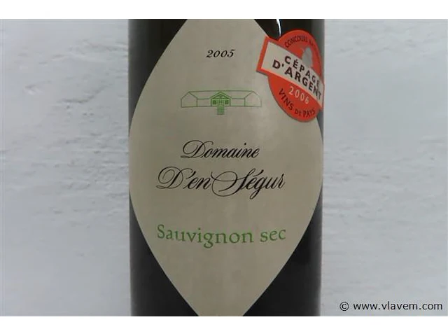 Sauvignon sec 2005 domaine d'én ségur - afbeelding 2 van  3