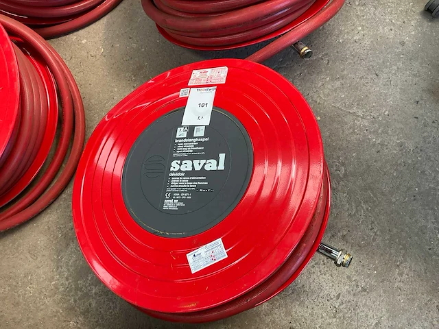 Saval brandslanghaspel (2x) - afbeelding 2 van  6