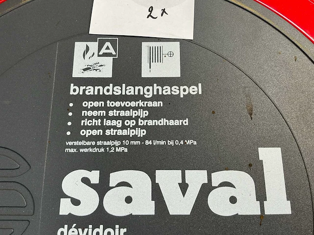 Saval brandslanghaspel (2x) - afbeelding 3 van  6