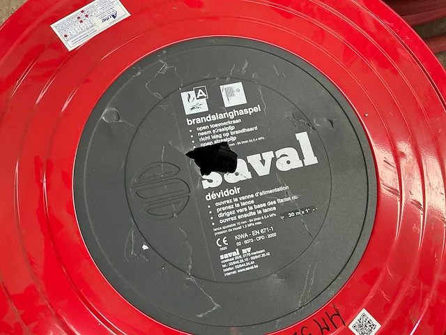Saval brandslanghaspel (2x) - afbeelding 4 van  6