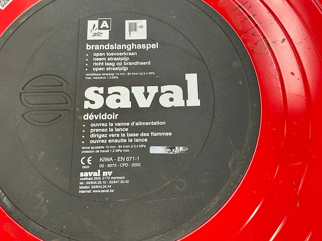 Saval brandslanghaspel (2x) - afbeelding 5 van  5