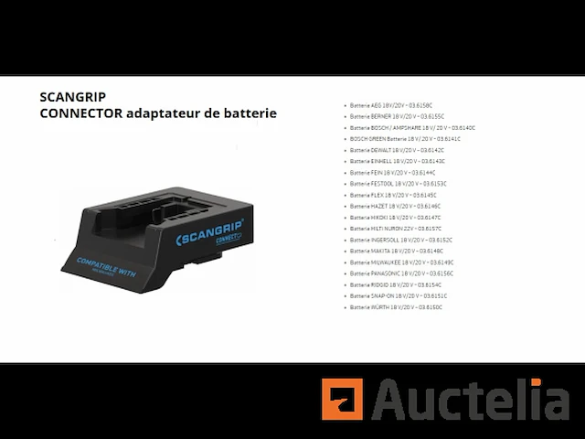 Scangrip batterij adapter - afbeelding 2 van  5