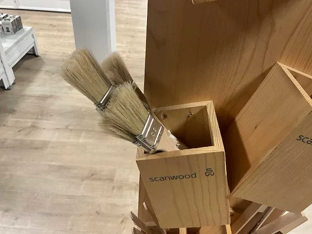 Scanwood presentatiezuil met houten keukenbenodigheden - afbeelding 3 van  6