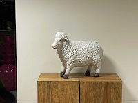 Schaap staand h47cm x l60cm wit - afbeelding 1 van  2