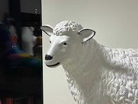 Schaap staand h65cm x l75cm wit - afbeelding 2 van  2